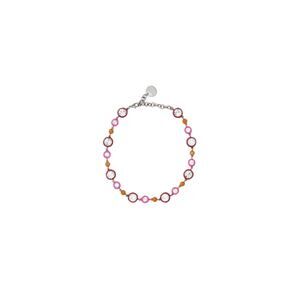 MARNI FLAMINGO, RED AND ORANGE RHINESTONE RESIN NECKLACE